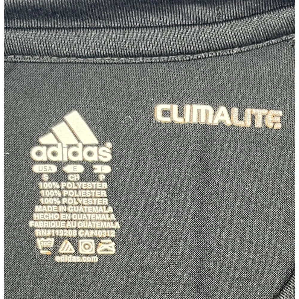 Miami Heat Men's‎ Shirt Small Adidas Long Sleeve Climalite Black NBA Basketball